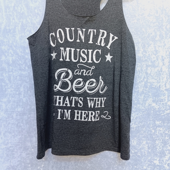 Country Music Tank Top Size L - Picture 2 of 7